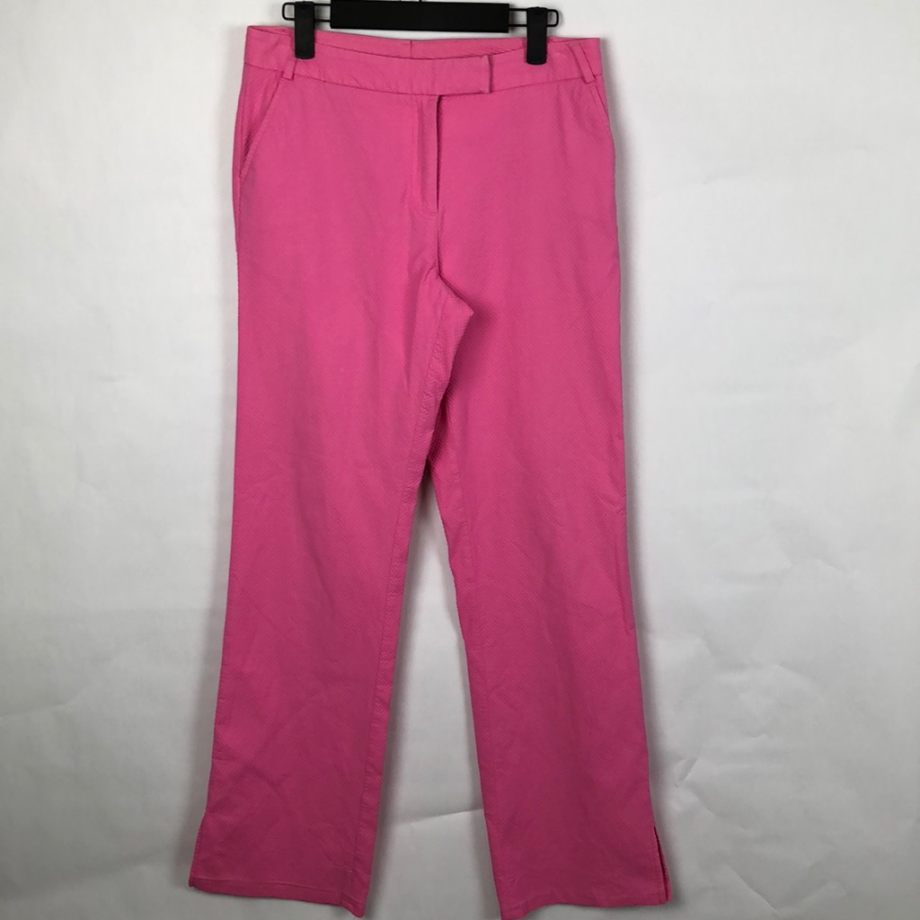 Lilly Pulitzer Pants Pink Waffle Knit Size 8